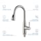 Kibi Bari Single Handle Pull Down Kitchen & Bar Sink Faucet, Brushed Nickle KKF2015BN - alternate 2